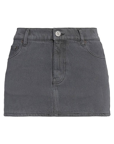 ROTATE BIRGER CHRISTENSEN Denim skirt Grey 100% Cotton