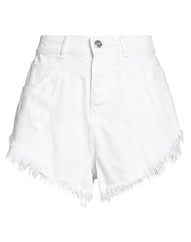 HINNOMINATE Denim shorts White 100% Cotton