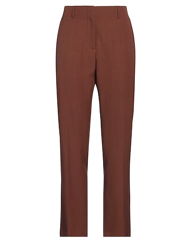 DRIES VAN NOTEN Casual trouser Chocolate brown 100% Wool