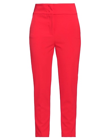 BLUGIRL Casual trouser Red 96% Polyester, 4% Elastane