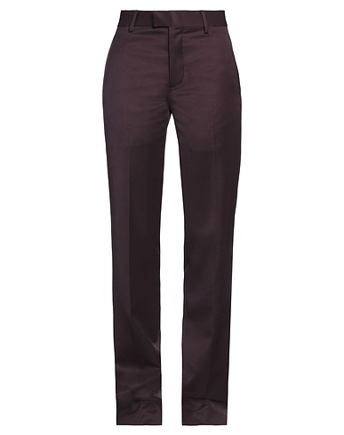 ANN DEMEULEMEESTER Casual trouser Plum 100% Virgin Wool