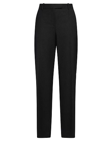 THE ROW Casual trouser Black 100% Virgin Wool, Horn