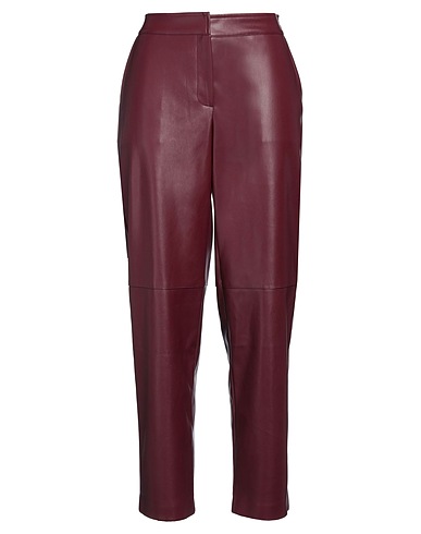 ALPHA STUDIO Casual trouser Burgundy 50% Polyester, 50% Polyurethane resin