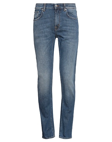 DEPARTMENT 5 Denim pants Blue 99% Cotton, 1% Elastane