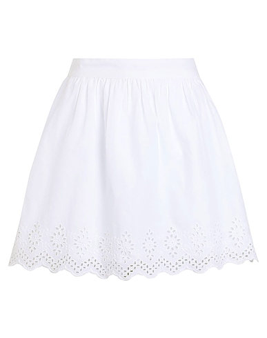 ONLY Mini skirt 15313168	Bright White	ONLLOU EMB FLOWY SKIRT PTM
 White 51% Organic cotton, 49% Cotton