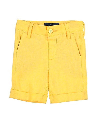 HARMONT & BLAINE Shorts & Bermuda Yellow 55% Cotton, 45% Linen