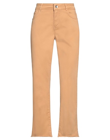 EMME by MARELLA Casual trouser Camel 97% Cotton, 3% Elastane