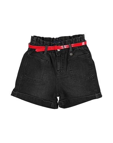 HARMONT & BLAINE Denim shorts Black 98% Cotton, 2% Elastane