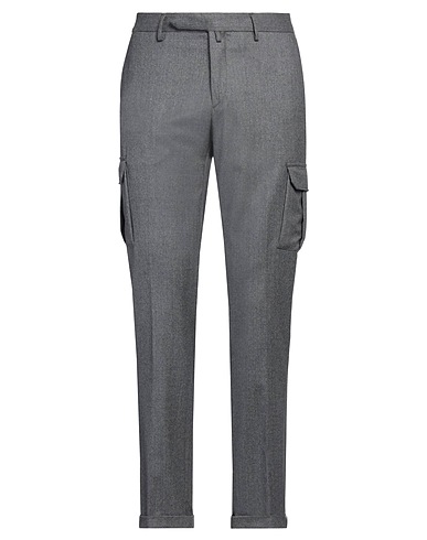 LUIGI BORRELLI NAPOLI Casual trouser Grey 100% Wool