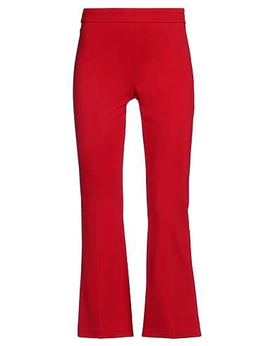 LANACAPRINA Pantalone Rosso 65% Viscosa, 35% Nylon, Elastan