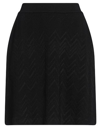 MISSONI Mini skirt Black 60% Wool, 40% Viscose