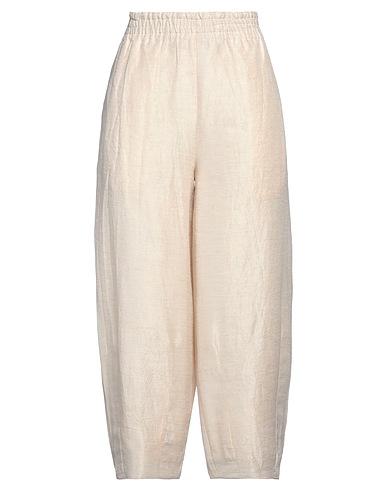 ALESSIA SANTI Casual trouser Sand 65% Viscose, 35% Polyester