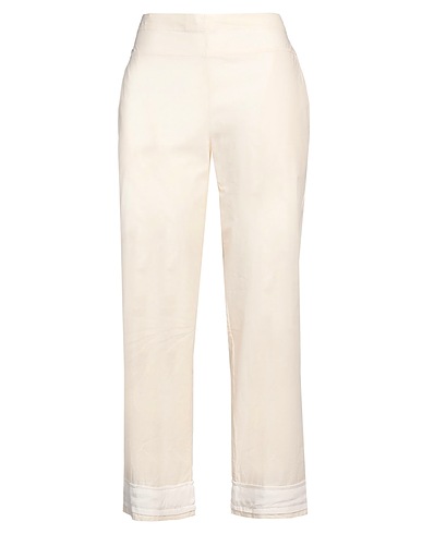ALESSIA SANTI Casual trouser Ivory 100% Cotton