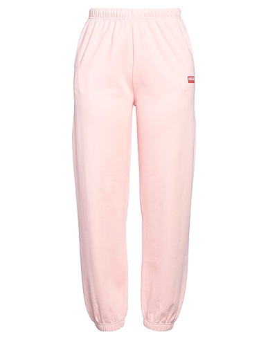 KENZO Casual pants Pink 100% Cotton, Polyester