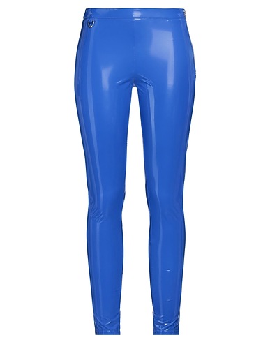 JOHN RICHMOND Casual trouser Bright blue 100% Polyurethane