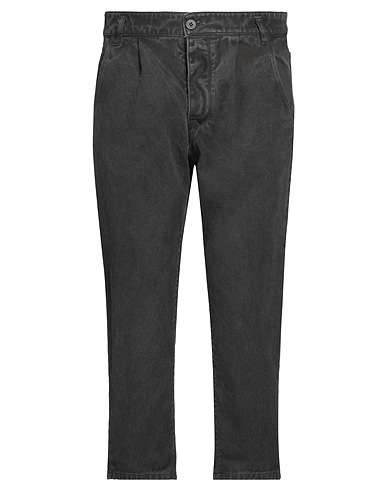 EVEN IF Denim trousers Black 100% Cotton