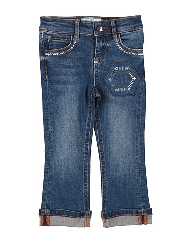 PHILIPP PLEIN Denim pants Blue 92% Cotton, 6% Elastomultiester, 2% Elastane
