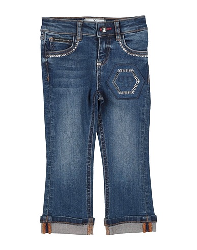 PHILIPP PLEIN Denim trousers 92% Cotton, 6% Elastomultiester, 2% Elastane