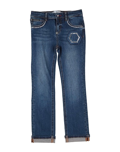 PHILIPP PLEIN Denim pants Blue 92% Cotton, 6% Elastomultiester, 2% Elastane