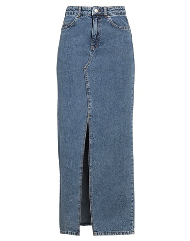 OVAL SQUARE Denim skirt Blue 100% Cotton
