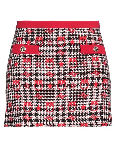 PINKO Mini skirt Red 62% Cotton, 27% Polyester, 11% Acrylic