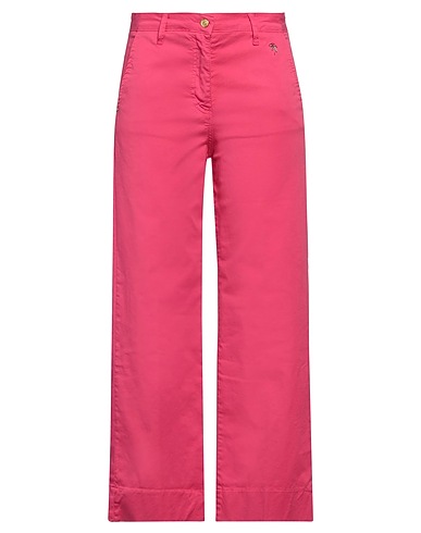 GAI MATTIOLO Casual trouser Magenta 97% Cotton, 3% Elastane