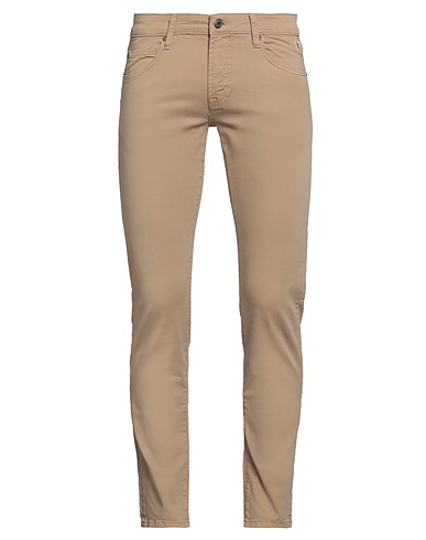ROŸ ROGER'S Casual pants Camel 97% Cotton, 3% Elastane