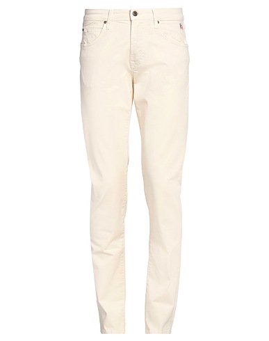 ROŸ ROGER'S Casual pants Beige 97% Cotton, 3% Elastane