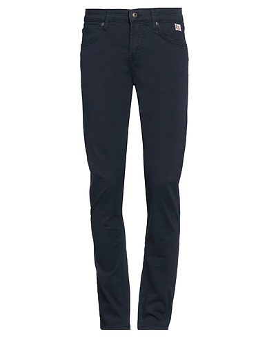 ROŸ ROGER'S Casual trouser Midnight blue 97% Cotton, 3% Elastane