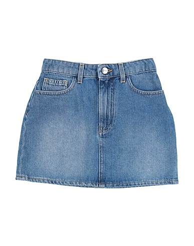 PALM ANGELS Denim skirt Blue 100% Cotton