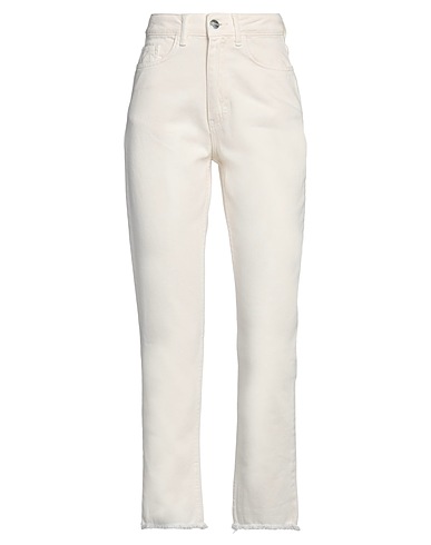 HINNOMINATE Denim pants Off white 100% Cotton