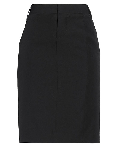 DSQUARED2 Midi skirt Black 100% Virgin Wool