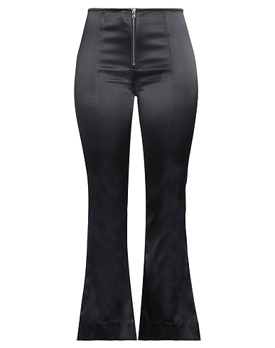 GANNI Casual trouser Black 91% Recycled polyester, 9% Elastane