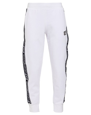 EA7 Casual trouser White 85% Cotton, 15% Polyester, Elastane, Polyamide