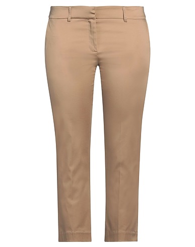 MEIMEIJ Casual pants Khaki 98% Cotton, 2% Elastane, Acetate