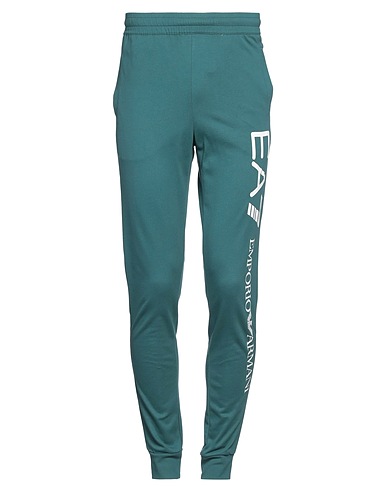 EA7 Casual trouser Deep teal 100% Cotton