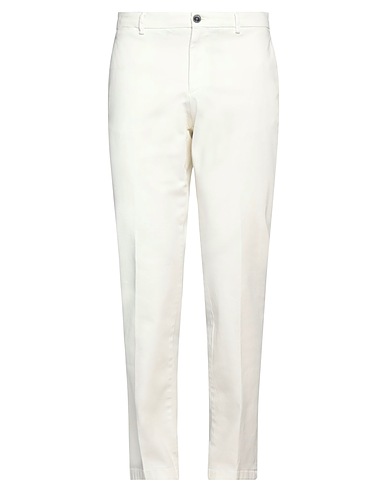 MANUEL RITZ Chinos OFF WHITE 98% Cotone, 2% Elastan
