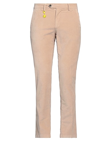 MANUEL RITZ Casual pants Beige 97% Cotton, 3% Elastane