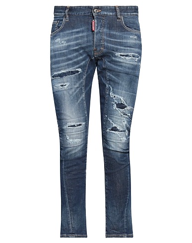 DSQUARED2 Denim trousers Blue 92% Cotton, 6% Elastomultiester, 2% Elastane