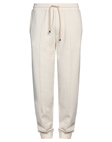 BRUNELLO CUCINELLI スウェットパンツ オフホワイト コットン 100%