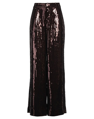 RETROFÊTE Casual trouser Dark brown 100% Polyester