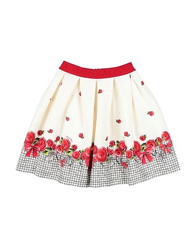 MONNALISA Skirt White 94% Polyester, 6% Elastane