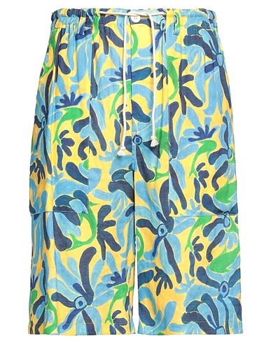 MARNI Shorts & Bermuda NO VACANCY INN Sky blue 67% Linen, 33% Viscose