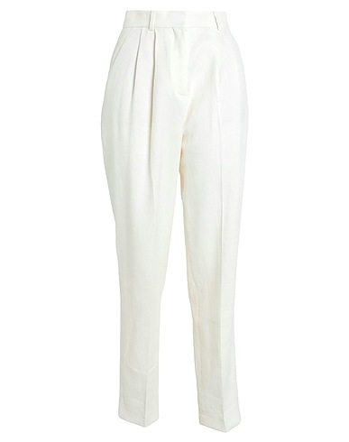 BOSS Pantalone Avorio 67% Lino, 31% Viscosa, 2% Elastan