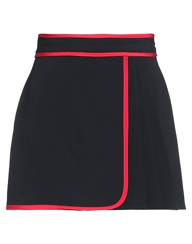 REDValentino Μίνι φούστα Μαύρο 49% Ασετάτ, 47% Βισκόζη, 4% Ελαστάνη, Πολυεστέρας