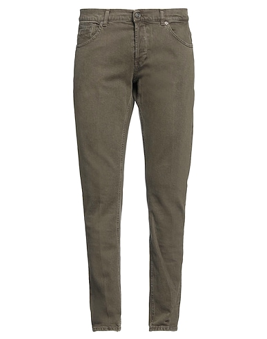 DONDUP Pantaloni jeans Verde scuro 98% Cotone, 2% Elastan