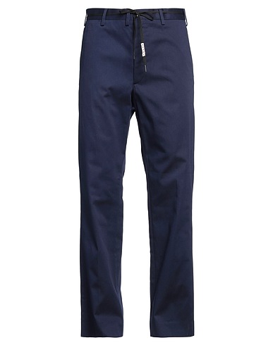 MARNI Casual trouser Navy blue 100% Cotton