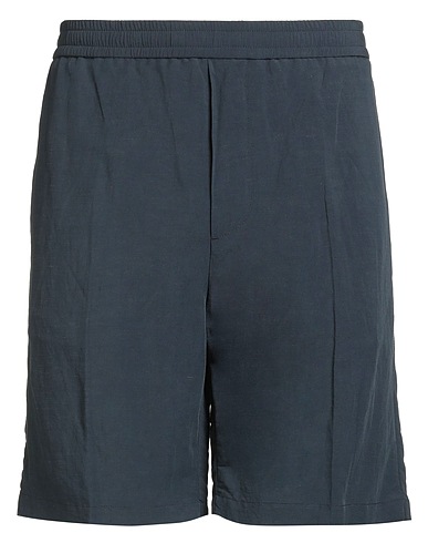 LIU •JO MAN Shorts & Bermuda Navy 62% Viscose, 38% Linen