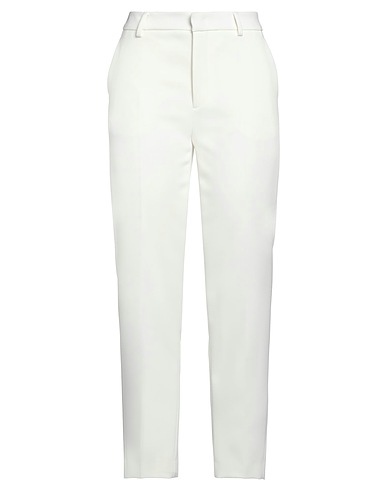 REDValentino Casual trouser White 93% Polyester, 7% Elastane