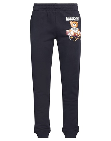MOSCHINO Casual trouser COUTURE Midnight blue 100% Organic cotton